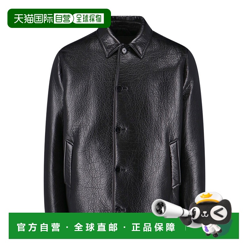 PRADA 男士外套 UPS683173AF0002 AW2025 黑色 Napa leather jack