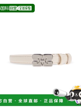 GANNI 女士腰带 A70695971135 AW2025 乳白色 Eco leather belt