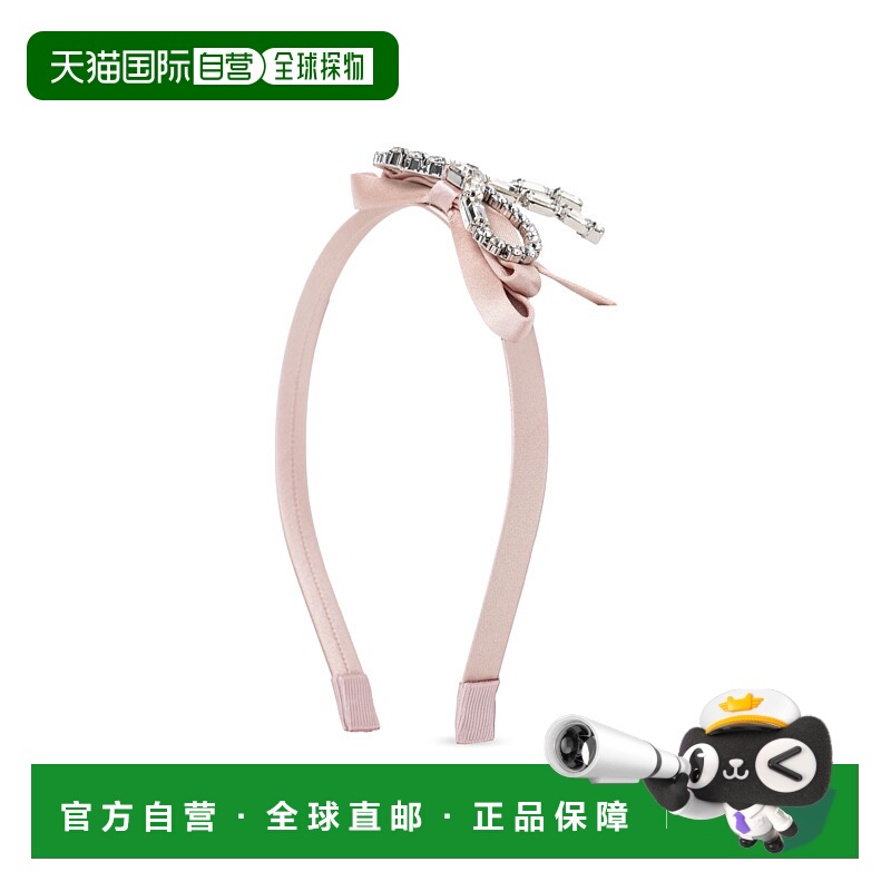 JIMMY CHOO女士发饰CRYSTALBOWHEADBANDXAHROSESILVERCRYSTAL