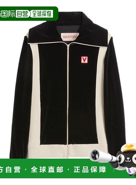 VALENTINO 男士针织毛衣 VMF28VARA0NO CO 黑色 长袖拉链卫衣