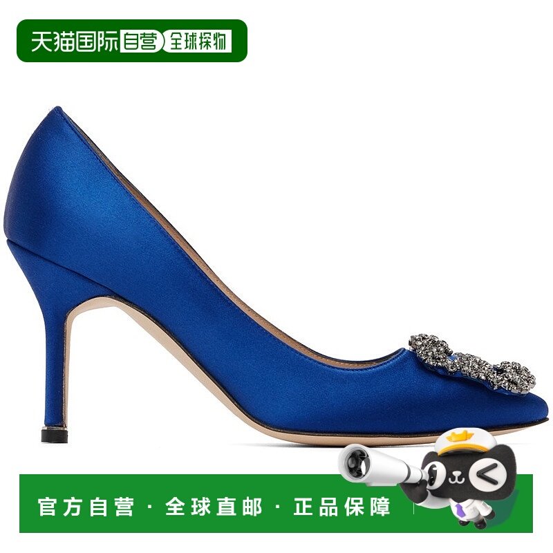 1h可退 潮奢 MANOLO BLAHNIK 莫罗 伯拉尼克 女士 蓝色 Hangisi 9