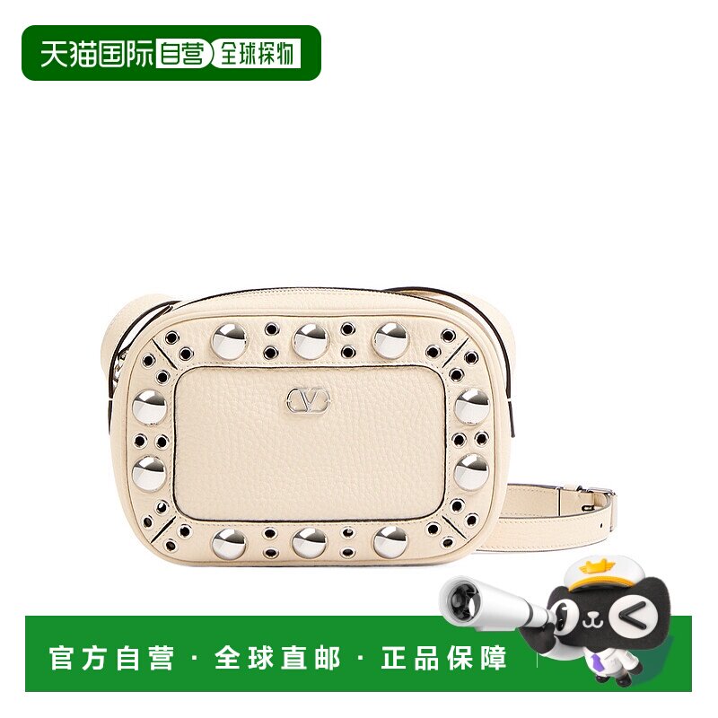 1h可退 VALENTINO 女士斜挎包 WB0R74MJLI16 SS2025 白色 铆钉单