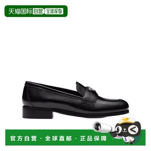 黑色徽标一脚蹬乐福鞋 PRADA AW2022 1D902M055F0002 女士休闲鞋
