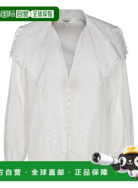 1h可退 潮奢 Chloe 蔻依 女士 Lavalliere 刺绣衬衫 CH25SHT17310