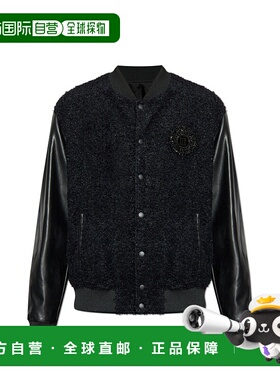 BALMAIN 男士夹克 FH1TFA7063MHEAP AW2025 黑色 Bomber jacket w