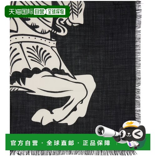 1h可退 潮奢 Burberry 巴宝莉 女士 黑色 & 白色 Wide EKD Wool