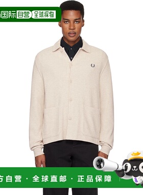 1h可退 潮奢 Fred Perry 弗莱德.派瑞 男士 灰白色 Button Throug