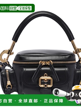 CHLOÉ 女士斜挎包 C24AS534N83001 SS2025 黑色 LEATHER CAMERA B