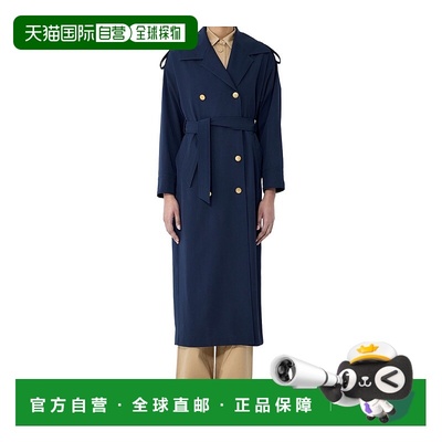 MAX MARA 女士大衣 1021015106002 SS2025 蓝色 Gabardine大衣