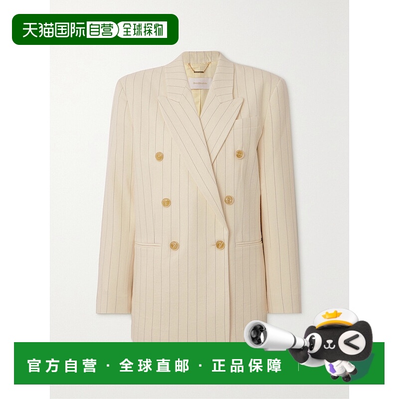 1h可退 潮奢 ZIMMERMANN 女士 双排扣休闲夹克 8130JF231C