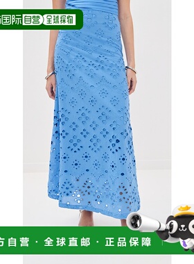 1h可退 潮奢 Figue 女士 深红花半身裙  舒适时尚包臀裙a字裙