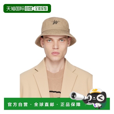 WE11DONE 男士帽子 WDAH322404UBG SS2023 花色 logo字母渔夫帽