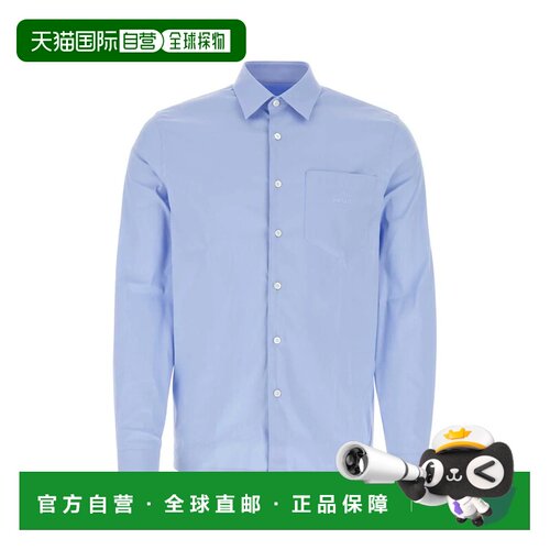 PRADA 男士衬衫 UCN425S22113JYF0012 SS2025 浅蓝色