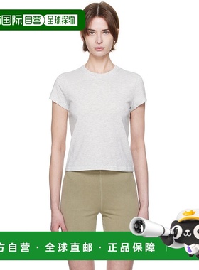 1h可退 潮奢 SKIMS 女士 灰色 Relaxed Tees Shrunken T 恤 SSSTT