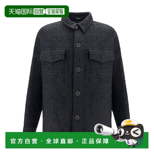 BALMAIN 男士夹克 HH1TH890XM070PA AW2026 黑色 长袖夹克