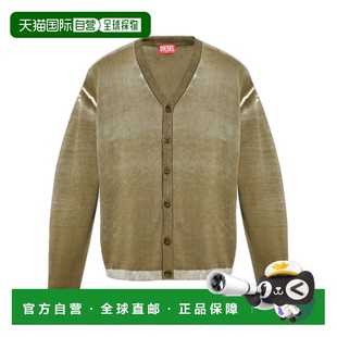 A111900BEAR51F AW2024 棕色 DIESEL 针织开衫 针织毛衣 长袖 男士