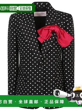 VALENTINO 女士西服 BCE46598STB1 SS2025 黑色 长袖西装外套