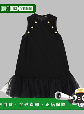 BALMAIN 女童连衣裙 BX1D42KJ0371930OR AW2025 黑色