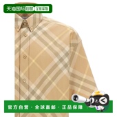 男士 衬衫 8082478FLAX BURBERRY SS2024 浅棕色