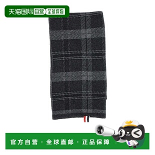 1h可退 thom browne 男士 围巾披肩羊绒羊毛格纹针织条纹