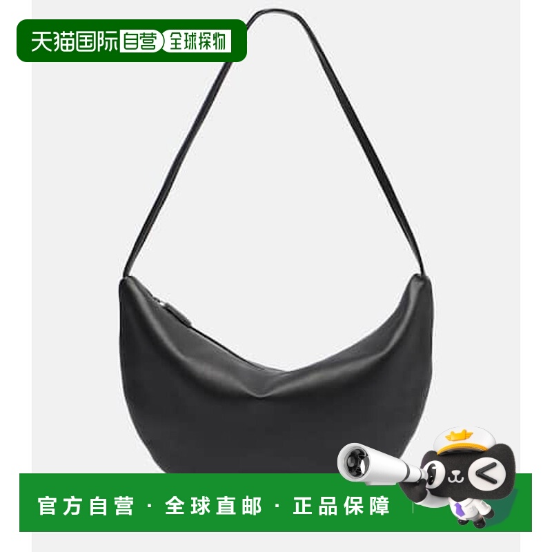 1h可退 潮奢 The Row 女士 Izzy 皮革肩包 black黑色 舒适时尚