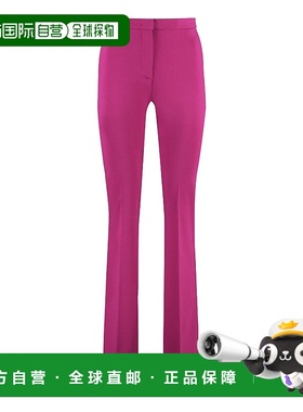 PINKO 女士休闲裤 100054A15MVIB SS2024 紫色喇叭裤西装裤