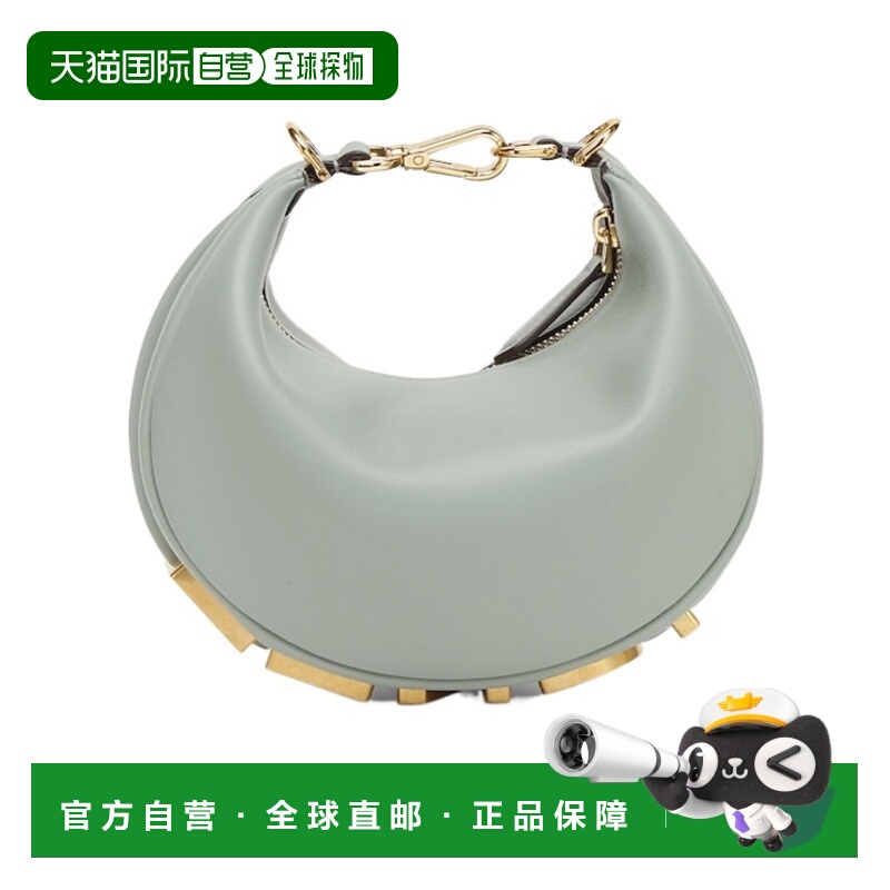 1h可退 FENDI 女士斜挎包 8BS081A5DYF1SKB SS2025 灰色 Fendigra