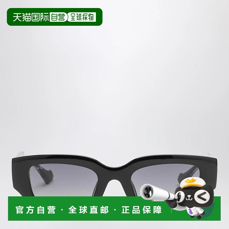 1h可退 GUCCI 女士眼镜 778259J1691OGUC1012 SS2024 黑色古驰