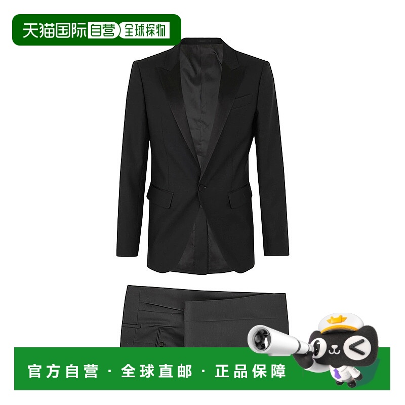1h可退 潮奢 Dsquared2 二次方 男士 徽标翻领西装套装 S74FT0436