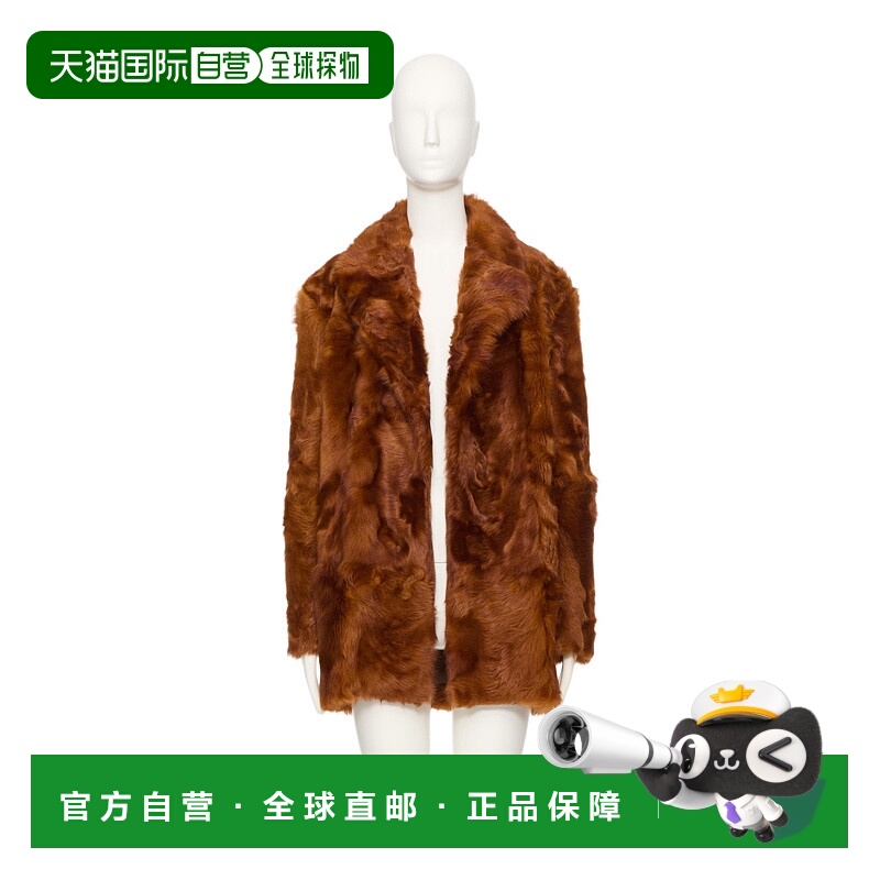 1h可退 VALENTINO 女士外套 BNB06R9UL956 AW2025 棕色 长袖皮草