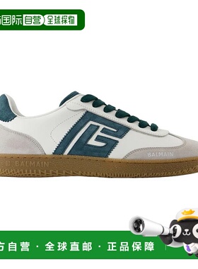 BALMAIN 男士运动鞋 FM1VI360LCWE AW2025 绿色 Balmain Swan Sne