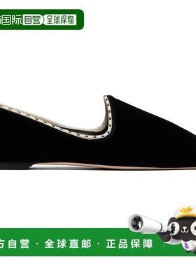 1h可退 潮奢 TOTÊME 女士 黑色 Velvet Venetian 芭蕾鞋 252WAS02