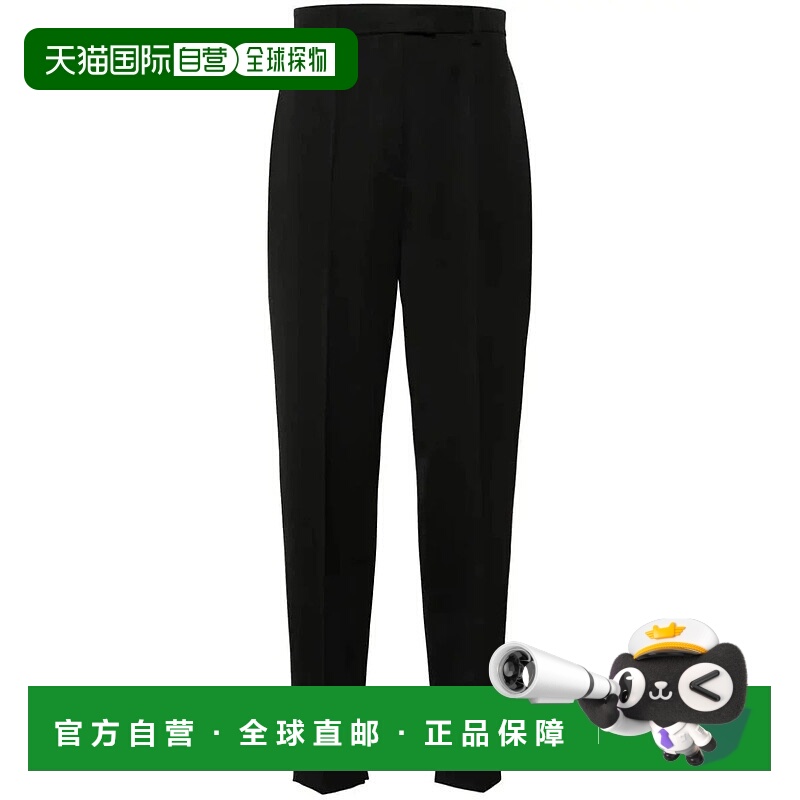 1h可退 PRADA 女士休闲裤 P262H477F0002NERO SS2024 黑色 PRADA