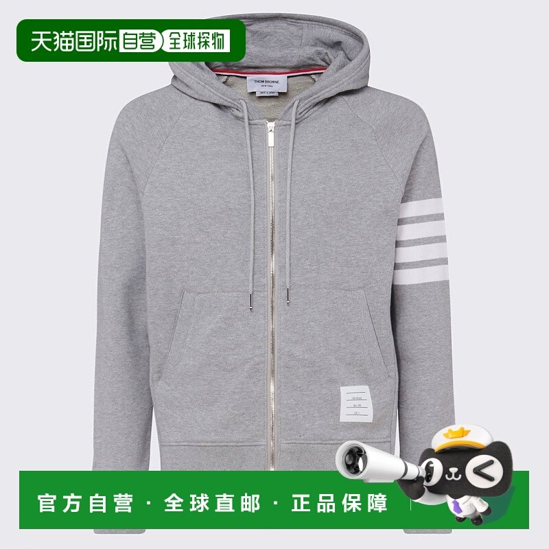 THOM BROWNE 男士卫衣 MJT022H00535068 AW2025 灰色帽衫