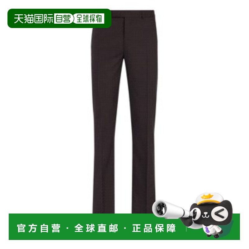 1h可退 DIOR 男士正装裤 413C107A0001C740 SS2025 黑色 腰带环休