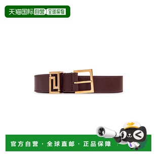 SS2026酒红色宽腰带 1022358DV3T1RC3V VERSACE 女士腰带