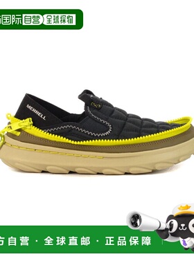 Merrell 女士 Hut Moc 2 可打包黑色/高可视性尼龙套脚鞋 J006016