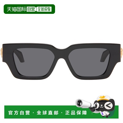 潮奢 versace 范思哲 男士 黑色 Medusa Plaque 太阳镜 0VE4497UG