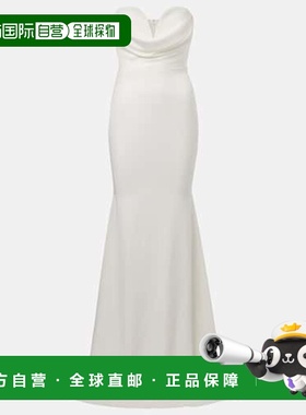 1h可退 潮奢 ALEX PERRY 女士 Bridal cr&ecirc;pe 缎面礼服长裙