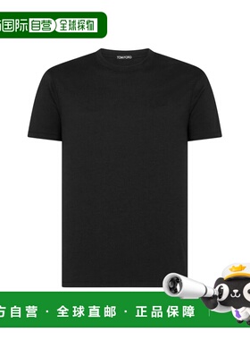 1h可退 TOM FORD 男士T恤 JCS004JMT012LB999 AW2025 黑色男装