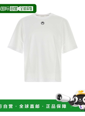 1h可退 MARINE SERRE 男士T恤 MTT077BCJER0009WH10 AW2025男装