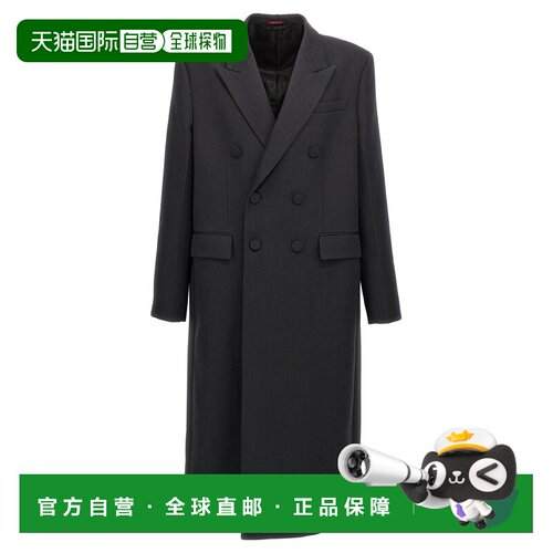 GUCCI 男士外套 801045ZAQA91094 AW2024 黑色 饰“Ancora”刺绣