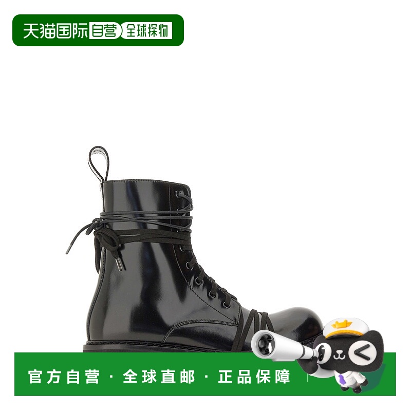 1h可退 MOSCHINO 男士靴子 MB24014G0NGB5000 AW2025 黑色男靴