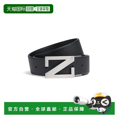 Zegna Logo搭扣双面腰带腰帶LHBOVB027AZNER男杰尼亚