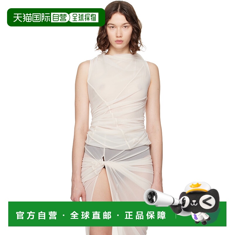 1h可退 潮奢 rick owens 瑞克 欧文斯 女士 灰白色 Luna 上装 LI0