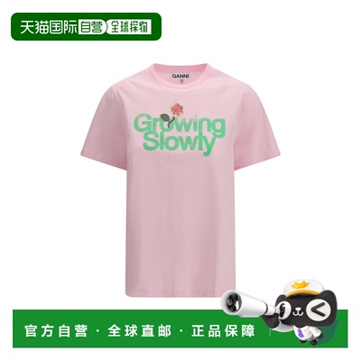 1h可退 潮奢 GANNI 甘尼 女士 Growing Slowly T恤 A1050191868