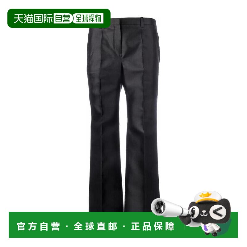 GIVENCHY 女士休闲裤 BW50EG12MN498 AW2023 黑色 WIDE PANTS - 天猫国际探物中国香港出品