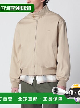 1h可退 潮奢 A.P.C. 男士 浅褐色棉质拉链夹克 COHLCH32047COBAA