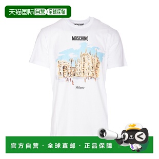 T恤 男士 072302411001 AW2025 1h可退 白色男装 MOSCHINO