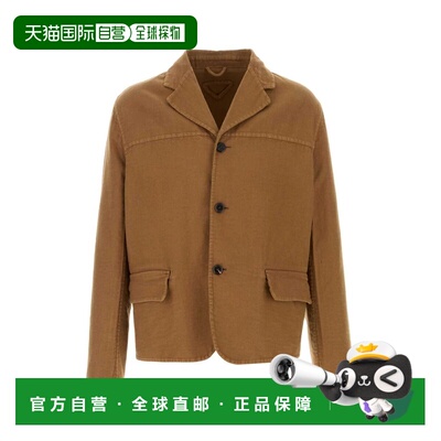 PRADA 男士西服 UGD326SOOO16L5F0T5C SS2025 驼色外套西装